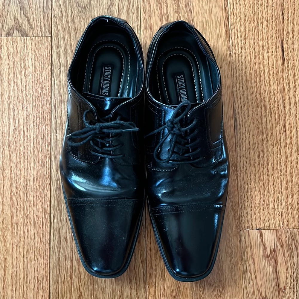 Stacy Adams Men’s Oxford Dress Shoes Color: Black Size:12